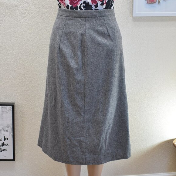 70's Vintage Koret Wool A-Line Skirt S - Picture 1 of 7